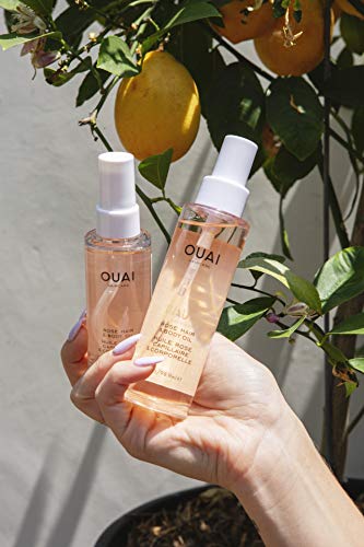 OUAI Rose Hair & Body Oil. A Luxurious, Multi-Purpose Oil to Hydrate Your Hair and Skin. It’s Fast-Absorbing and Scented…