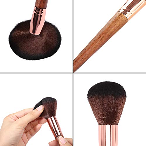 Subsky Makeup Brushes,12Pcs Travel Makeup Brush Set Premium Makeup Brush Set Synthetic Cosmetics Foundation Powder…