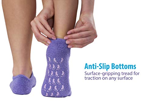 NatraCure Moisturizing Gel Booties and Gloves Set – (for Dry Skin, Dry Hands, feet, Cracked Heels, cuticles, Rough Skin…