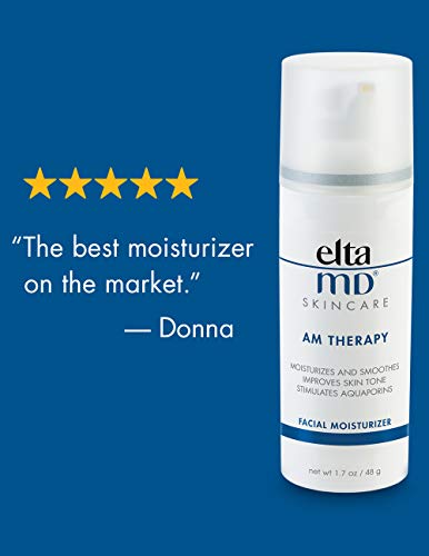 EltaMD AM Therapy Facial Moisturizer Lotion, Lightweight Face Moisturizer for Women with Hyaluronic Acid, Hydrates and…
