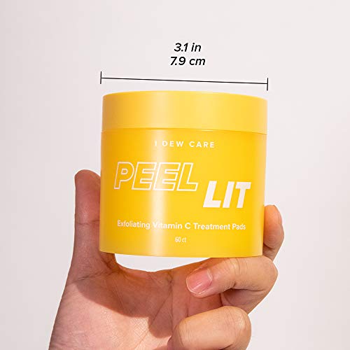 I Dew Care Face Peel Pads – Peel Lit | Citric Acid Vitamin C, Exfoliating, Resurfacing with AHA and PHA, Dual Texture…