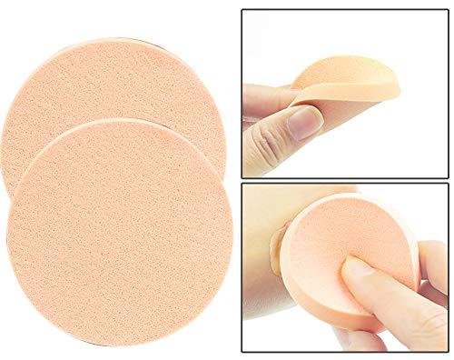 12pcs Women’s Soft Makeup Beauty Eye Face Foundation Blender Facial Smooth Powder Puff Cosmetics Blush Applicators Round…