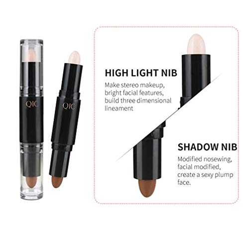 MEICOLY Highlight Stick Double Head Facial 3D Contour Repair Bronzer Concealer Stick Body Make Up Foundation Cream Pen…