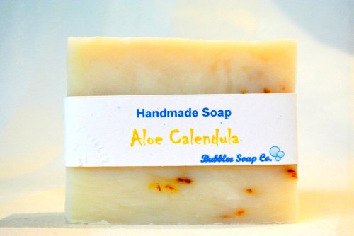 Aloe Vera Handmade Soap Gift Set – Made in USA – All Natural/Organic – Aloe Calendula, Orange Hibiscus w/Aloe, Ginger…