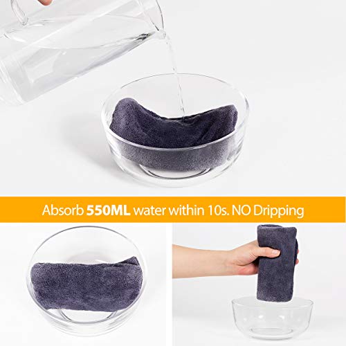 Lovife 3 Pack Microfiber Hair Towel Wrap 11inch X 26 inch Quick Drying Absorbent Hair Towels Turban Long Curly Hair Anti…