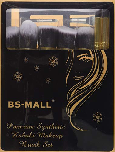 BS-MALL Makeup Brushes Premium Makeup Brush Set Synthetic Kabuki Makeup Brush Set Cosmetics Foundation Blending Blush…
