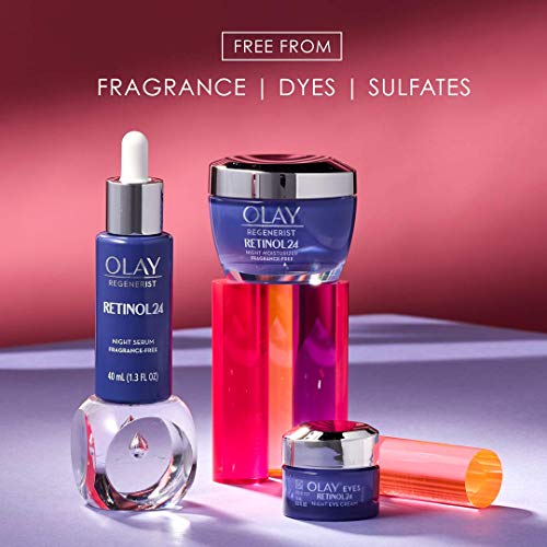 Olay Regenerist Retinol Moisturizer, Retinol 24 Night Face Cream with Niacinamide, Anti-Wrinkle Fragrance-Free 1.7 oz…