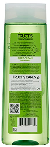 Garnier Hair Care Fructis Pure Clean Shampoo, 12.5 Fluid Ounce