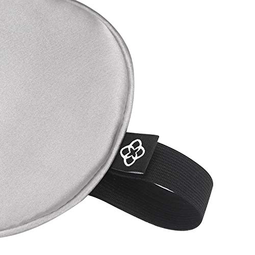 Lonfrote Smooth Soft Silky Sleep Masks Silk Sleeping Blindfold Adjustable Eye Shade Cover for Yoga Meditation (Pure Gray…