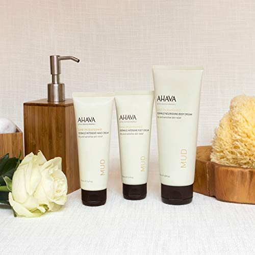 AHAVA Dermud Intensive Foot Cream, For Dry Cracked Heels and Feet, Heals & Moisturizes Dry Skin, 3.4 fl.oz