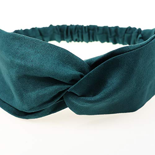 DRESHOW 10 Pack Boho Headbands for Women Vintage Cross Elastic Head Wrap Hair Accessories