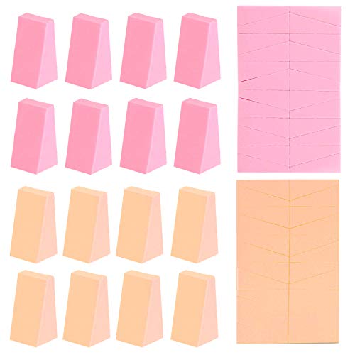 Makeup Sponge Wedge Shaped Blender, Professional Applicators Latex Free Foam, For Cosmetic Blending Foundation 48 pieces…