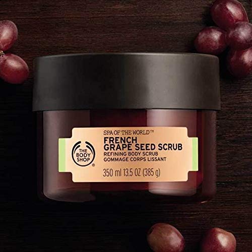 The Body Shop Spa of The World French Grape Seed Body Scrub, 13.5 Ounce