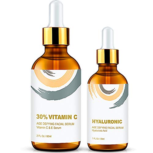 Wumal 2 Pack Serum Set – Vitamin C Serum, Retinol Serum for Firming, Brightening & Hydrating – Reset Your Skin Day…