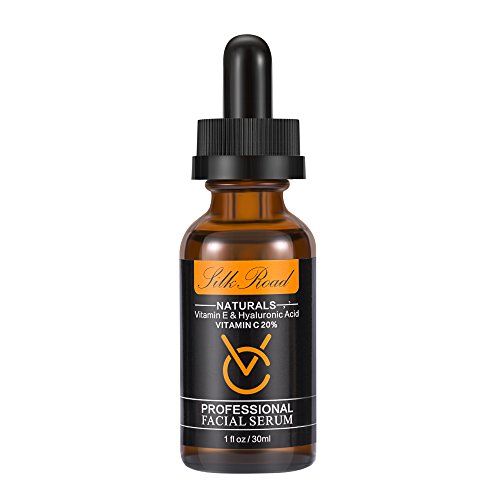 Silk Road Vitamin C Serum for Facial Skin Care with Hyaluronic Acid Vitamin E Anti-Aging Anti Wrinkle Anti Blemish and…