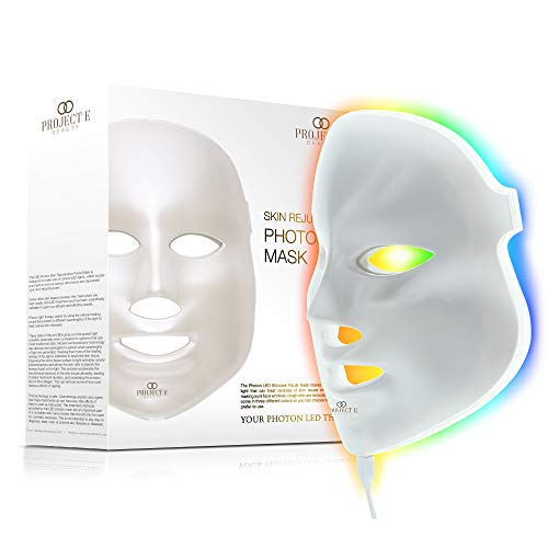 Project E Beauty 7 Colors LED Face Mask Light Therapy Anti-Aging Facial Skincare Routine | Skin Tightening | Calm…