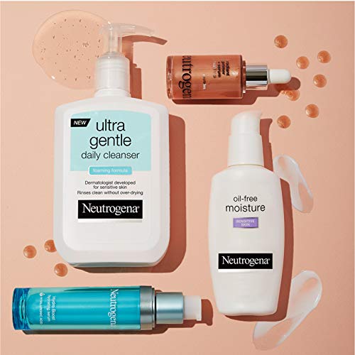 Neutrogena Oil Free Moisture Daily Hydrating Facial Moisturizer & Neck Cream with Glycerin – Fast Absorbing Ultra Gentle…