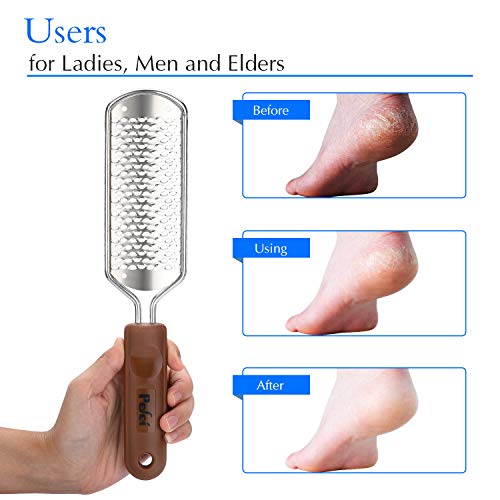Professional Pedicure Foot File, Colossal Stainless Steel Detachable Foot Scrubber, Hard Skin Removers Pedicure Rasp for…