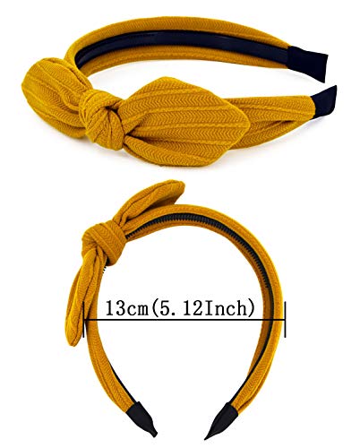 STHUAHE 3PCS Ladies Women Girls High Quality Pure Color Handmade bowknot Hair Hoop Hairband Headband Hair Accessories by…