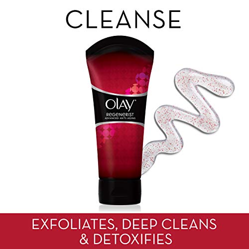 Face Wash by Olay Regenerist Advanced Anti-Aging Pore Scrub Cleanser (5.0 Oz) and Micro-Sculpting Face Moisturizer Cream…