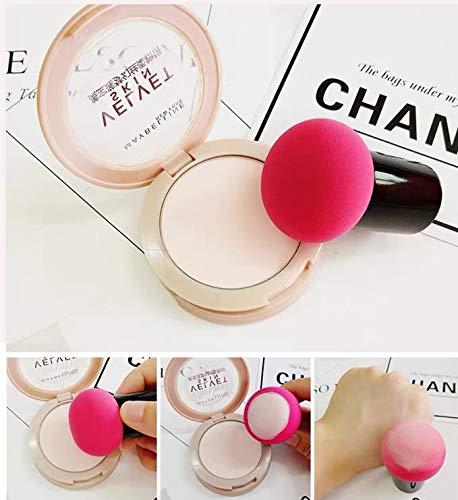 5 Pack Round Head Small Mushroom Puff Beauty Makeup Tool Sponge Puff Wet and Dry Air Cushion BB Cream Foundation Flutter