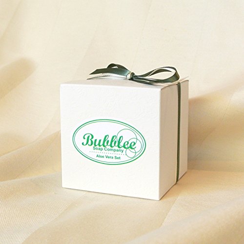 Aloe Vera Handmade Soap Gift Set – Made in USA – All Natural/Organic – Aloe Calendula, Orange Hibiscus w/Aloe, Ginger…