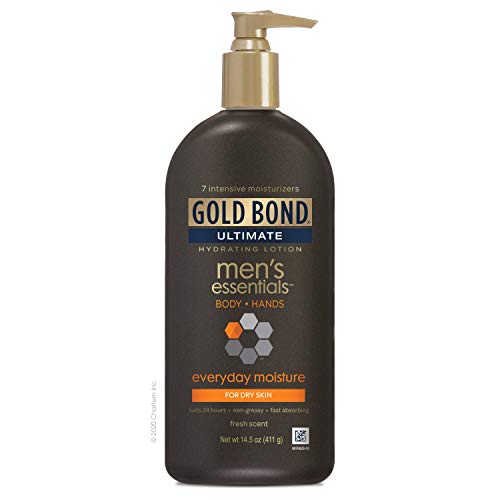 Gold Bond Men’s Essentials Hydrating Lotion 14.5 oz., Everyday Moisture for Dry Skin