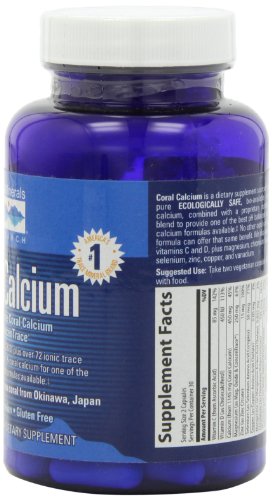 Trace Minerals Research Coral Calcium, Vegetarian Caps, 60 Vegetarian Caps