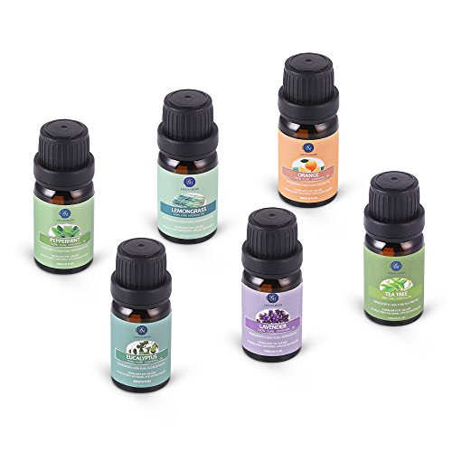 Essential Oils Set – Top 6 Organic Blends for Diffusers, Home Care, Candle Making, Fragrance, Aromatherapy, Humidifiers…
