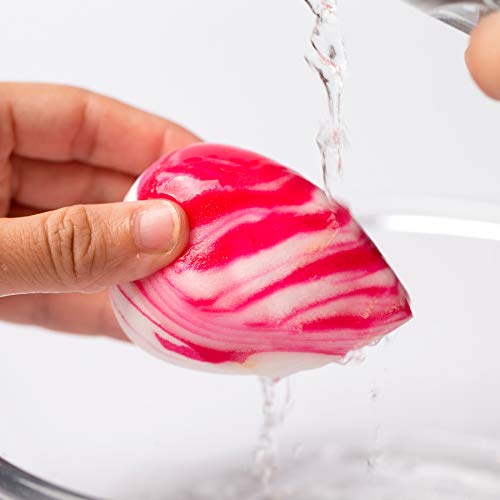 HIGH’S Makeup Sponge Latex-Free Beauty Sponge Blender Beauty Foundation Blending Sponge, Flawless for Liquid, Cream, and Powder, Multi-colored cosmetic Makeup Sponges Rose Water 