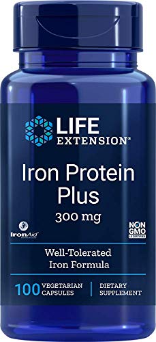 Life Extension Iron Protein Plus – Highly Absorbable Form of Irons Supplement for Red Blood Cell & Protein Production…