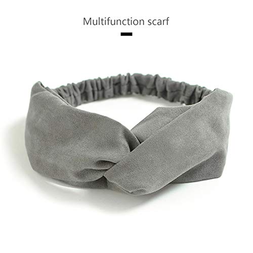 DRESHOW 6 Pack Boho Headbands for Women Girls Elastic Back Criss Cross Hair Band Twisted Head Wrap