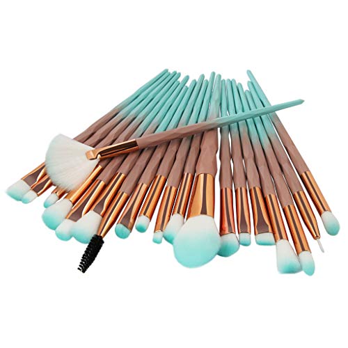 Eye Brush Set, 20 pcs Unicorn Eyeshadow Eyeliner Blending Crease Kit Makeup Brushes Make Up Foundation Eyebrow Eyeliner…