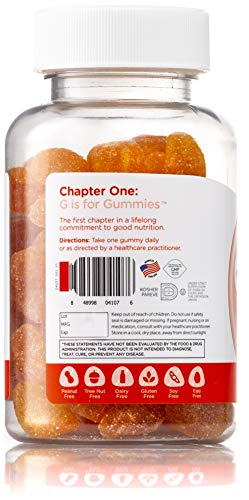 Zahler Chapter One Vitamin C Gummies, Great Tasting Chewable Vitamin C for Kids, Certified Kosher (120 Gummies)