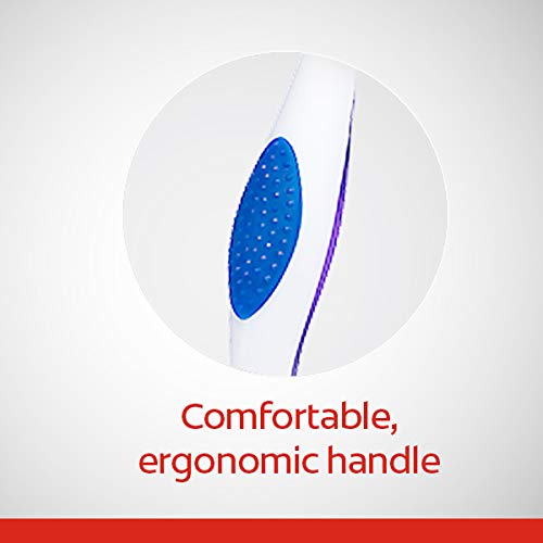 Colgate 360° Toothbrush with Tongue and Cheek Cleaner, Medium – 2 Count