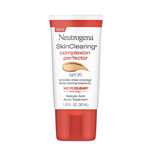 Neutrogena SkinClearing Complexion Perfector Sheer Tinted Facial Moisturizer with Salicylic Acid Acne Medicine, Non…