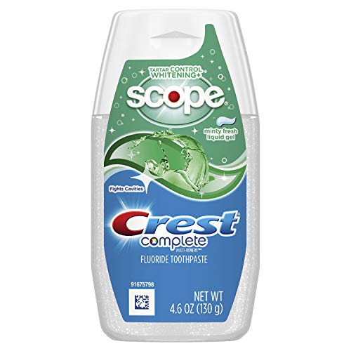 Crest Complete Tartar Control Whitening Plus Scope Liquid Gel Toothpaste, Minty Fresh, 4.6 Ounce