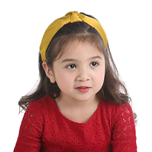 Satin Headbands for Women Girls, Funtopia 9 Pcs Wide Plain Turban Twist knotted Headband Fashion Cross Knot Hair Bands…