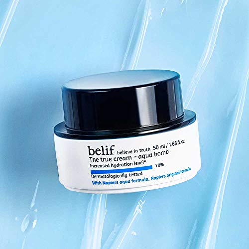 belif The True Cream Aqua Bomb | Lightweight Face Moisturizer for All Skin Types | /w Squalene, Ceramide & Apothecary…