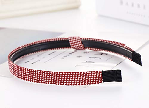 Bow Headband -Simple and Fashion Knotted Knitted Headband for Women and Girls, Elastic Non-slip Turban Hairband for Spa…