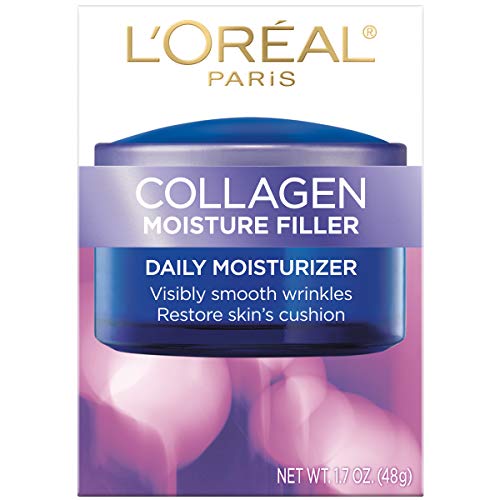 L’Oreal Paris Skincare Collagen Face Moisturizer, Day and Night Cream, Anti-Aging Face, Neck and Chest Cream to smooth…