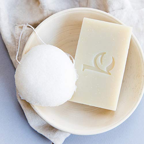 Konjac Sponge – 2 Pack of Natural Facial Sponges for Gentle Cleansing and Face Exfoliating Loofah for Use with Wash…