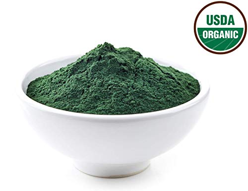 Organic Spirulina Powder Pure and Raw – Purest Green Algae Superfood, Supports Vitality and Glowing Skin, Hair and Face…