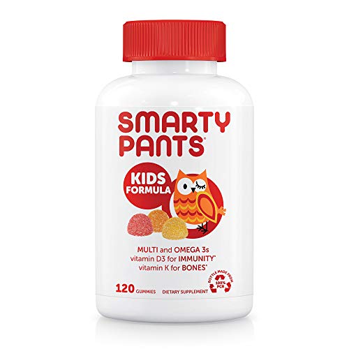 SmartyPants Kids Formula Daily Gummy Multivitamin: Vitamin C, D3, and Zinc for Immunity, Gluten Free, Omega 3 Fish Oil…