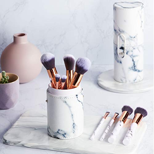 Ruesious 17PCS Makeup Brushes with Makeup Bag | Premium Synthetic Foundation Powder Concealers Blending Eye Shadows Face…