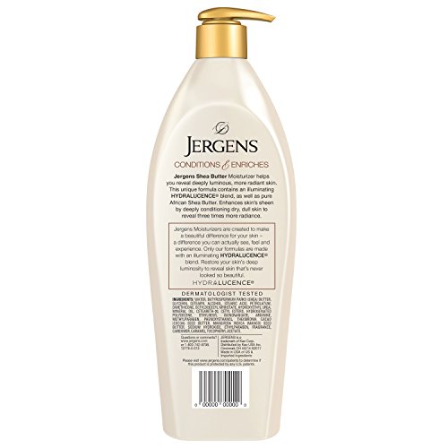Jergens Hand and Body Lotion, Shea Butter Deep Conditioning Body Moisturizer, with Pure Shea Butter, Dermatologist…
