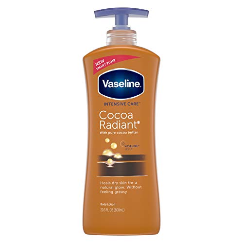 Vaseline Intensive Care hand and body lotion with Pure Cocoa Butter Cocoa Radiant Heals Dry Skin to Renew Its Natural…