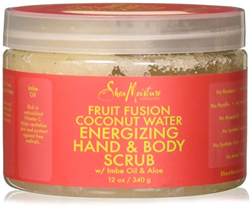 Shea Moisture Fruit Fusion Coconut Water Energizing Hand & Body Scrub | 12 Ounce