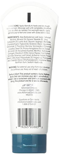 Advanced Clinicals 8oz Callus Cream. Best Foot Cream for Callus and Rough Spots. for Rough Dry Skin on Feet, Hands…
