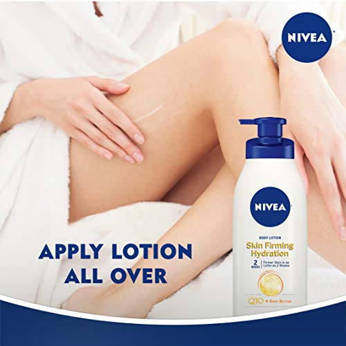 NIVEA Skin Firming Body Lotion Variety Pack with 16.9 Fl Oz Hydrating Body Lotion and 6.7 Oz Skin Firming Gel Cream